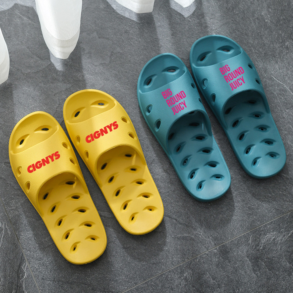 Summer Flats Slip Hollow Out Bathroom Flip Flops Custom Imprinted Summer Flats Slip Hollow Out Bathroom Flip Flops Custom Imprinted
