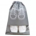 Non-woven Dust-proof Drawstring Bag With Clear Window Logo Printed