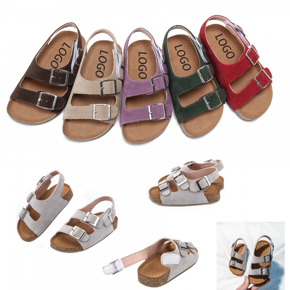 Branded Cork Sole Children's Sandals