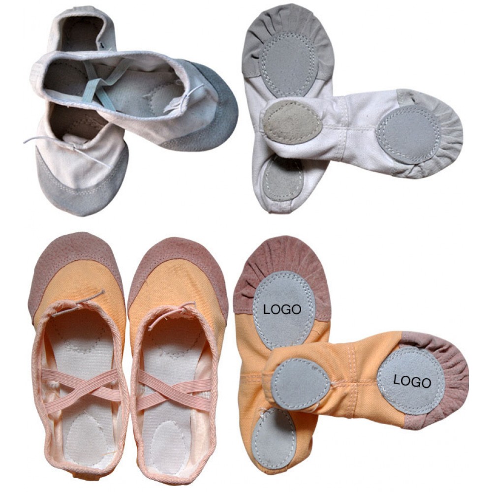 Women Canvas Ballet Slipper Custom Imprinted