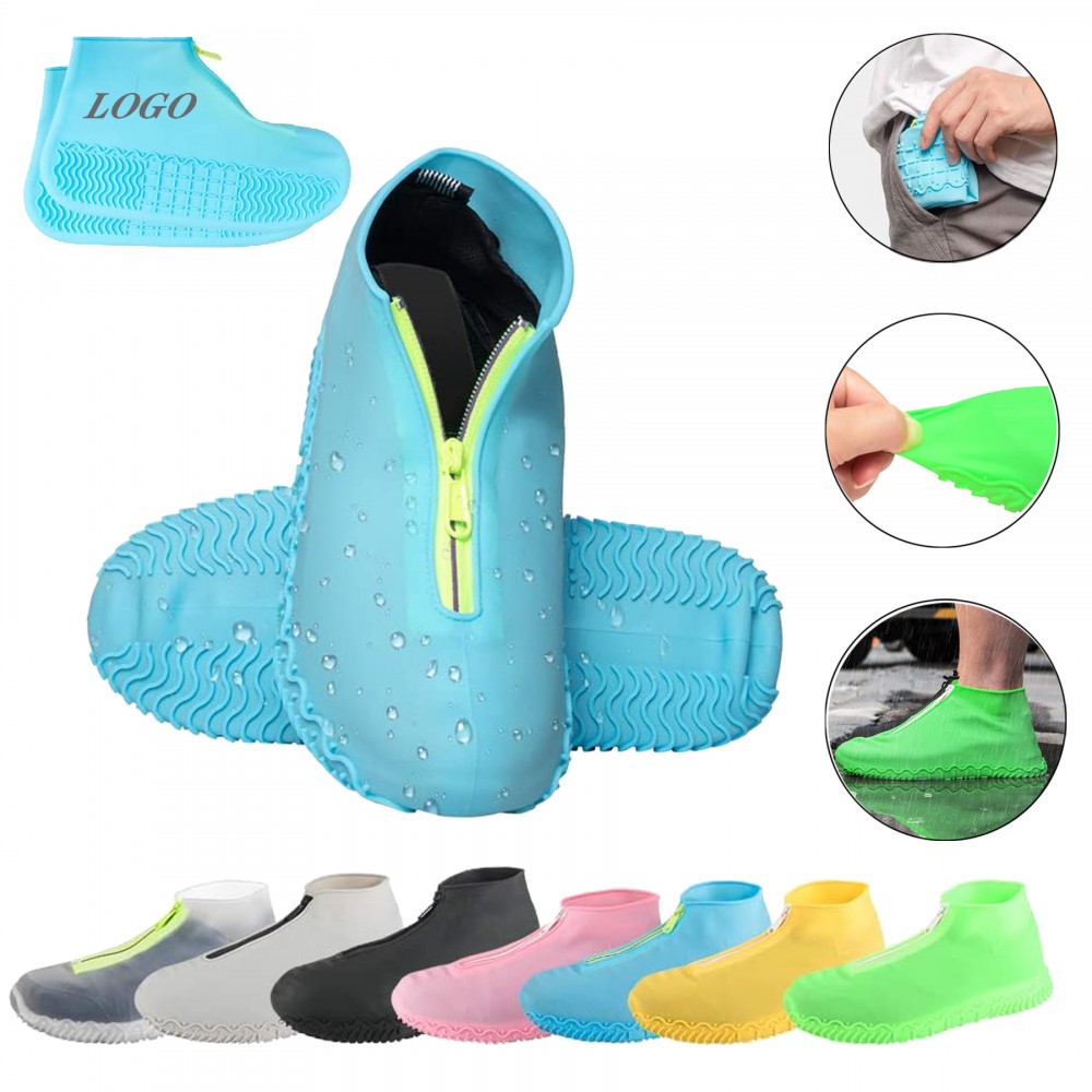 Logo Printed Waterproof Silicone Shoe Covers