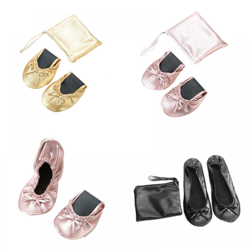 Custom Imprinted Indoor Foldable Ballet Shoes Custom Imprinted Indoor Foldable Ballet Shoes