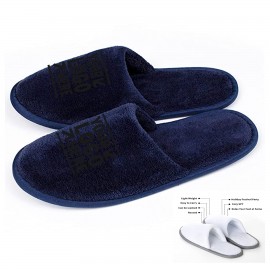 Custom Imprinted Guests Size Trave Slipper