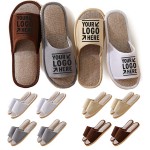 Logo Printed Disposable Slippers