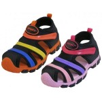 Branded Children's Sandals with Rainbow color Velcro Strap - Size: 9-13