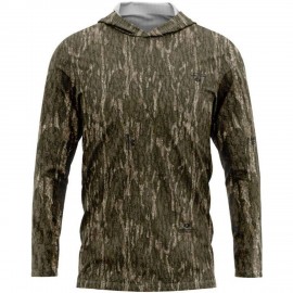 Mossy Oak 150gsm Men's 100% RPET Polyester Performance Hooded T-Shirt Custom Embroidered