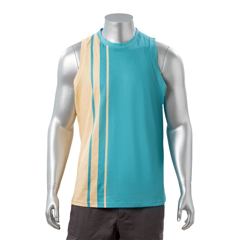 75D Milk Silk Fluorescent Digital Print Men's Tank Top - 5.3 oz Custom Embroidered 75D Milk Silk Fluorescent Digital Print Men's Tank Top - 5.3 oz Custom Embroidered