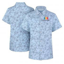 Custom Printed Women's Stretch Hawaiian Shirt  Custom Printed Women