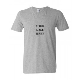 Logo Imprinted Gildan Softstyle V-Neck T-Shirt