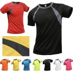 Logo Imprinted Quick Qry Moisture -Wicking Fit Workout Running T-Shirt