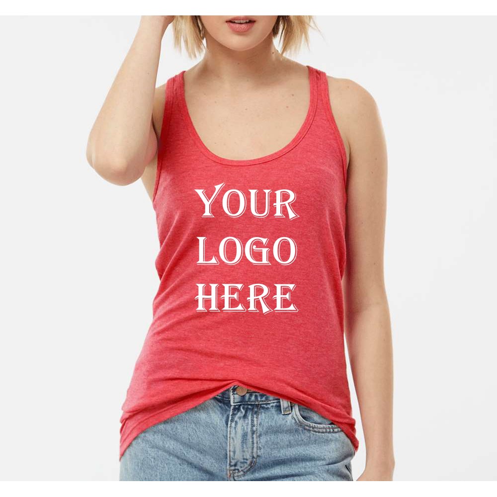 Tultex Women's Poly-Rich Racerback Tank Top Custom Printed