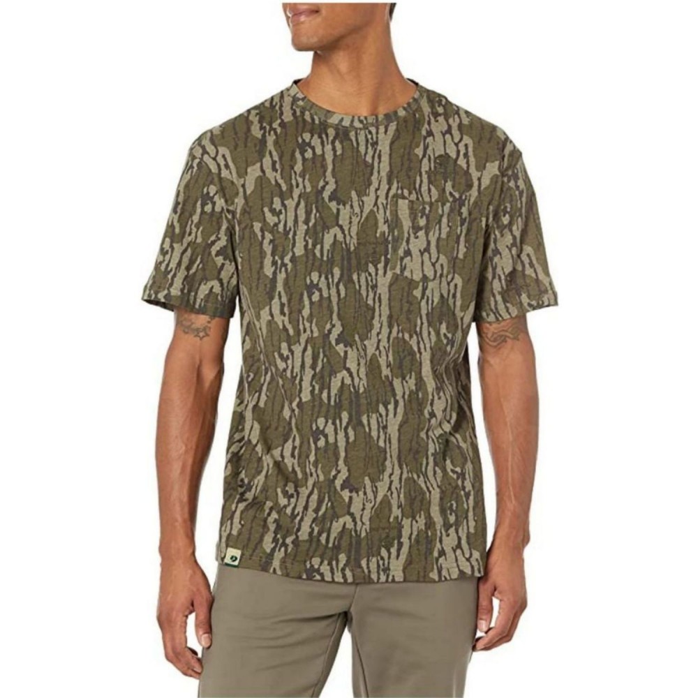 Custom Embroidered Mossy Oak Men's 4.4 Oz. Polyester Interlock Short Sleeve T-Shirt Custom Embroidered Mossy Oak Men's 4.4 Oz. Polyester Interlock Short Sleeve T-Shirt
