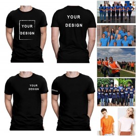 100% Cotton Personalized Logo T-Shirt Logo Imprinted