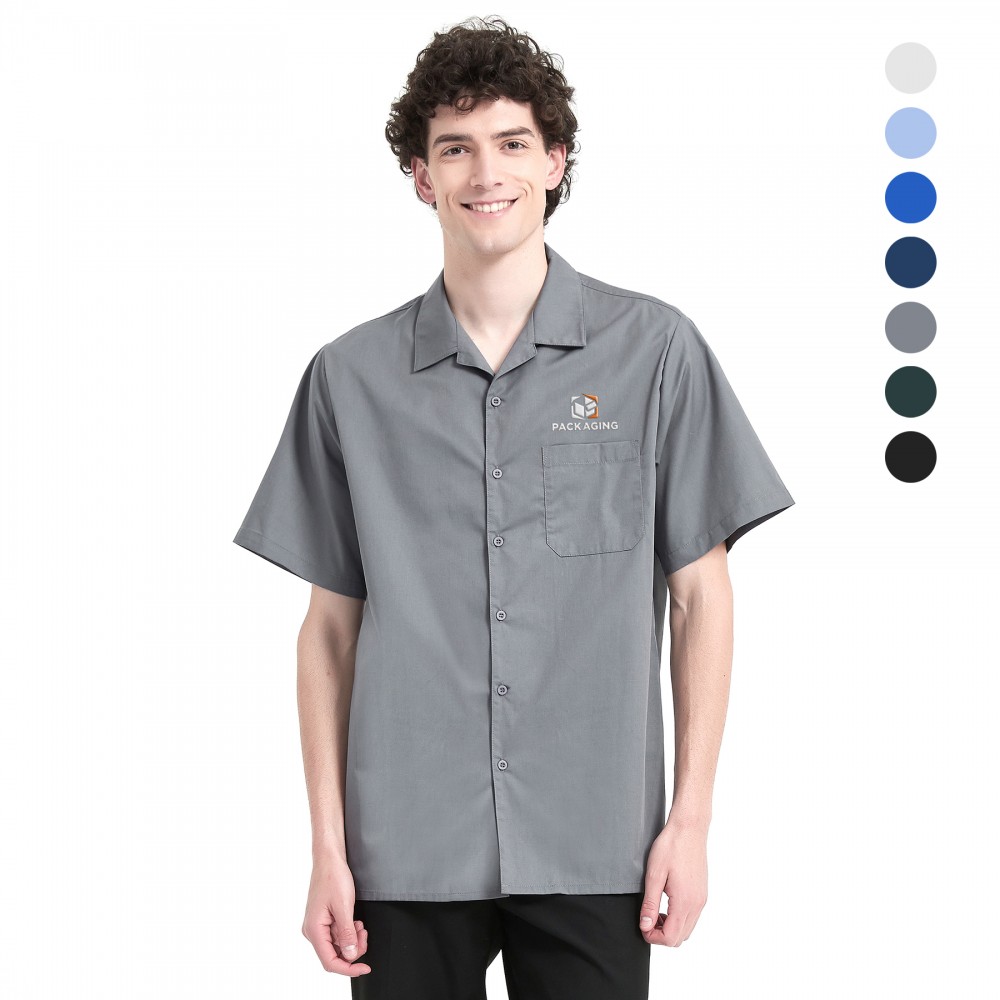 Custom Printed Short Sleeve Camp Shirt