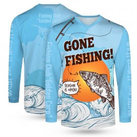 UPF 50+ Fishing Shirt Custom Printed  UPF 50+ Fishing Shirt Custom Printed