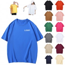 Unisex Loose Plain T Shirt Custom Printed