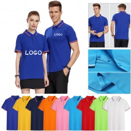 Logo Imprinted 200GSM Cotton Short Sleeve Work Polo Shirt