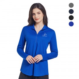 Logo Imprinted Ladies UV Quarter Zip Pullover  Logo Imprinted Ladies UV Quarter Zip Pullover
