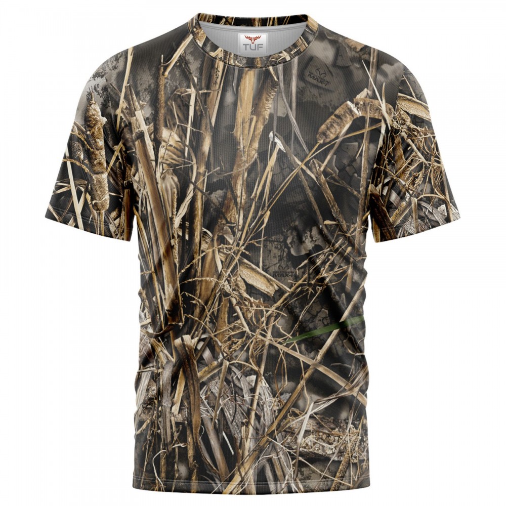 Realtree Men's 4.4 Oz. Polyester Interlock Short Sleeve T-Shirt Custom Embroidered Realtree Men's 4.4 Oz. Polyester Interlock Short Sleeve T-Shirt Custom Embroidered