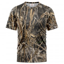 Realtree Men's 4.4 Oz. Polyester Interlock Short Sleeve T-Shirt Custom Embroidered