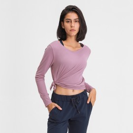 Custom Printed Women's Yoga Sports Long Sleeve T-Shirt