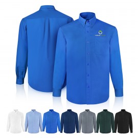 Men's Long Sleeve Twill Shirt Custom Printed  Men