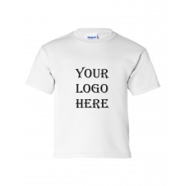 Custom Printed Gildan Ultra Cotton Youth White T-Shirt