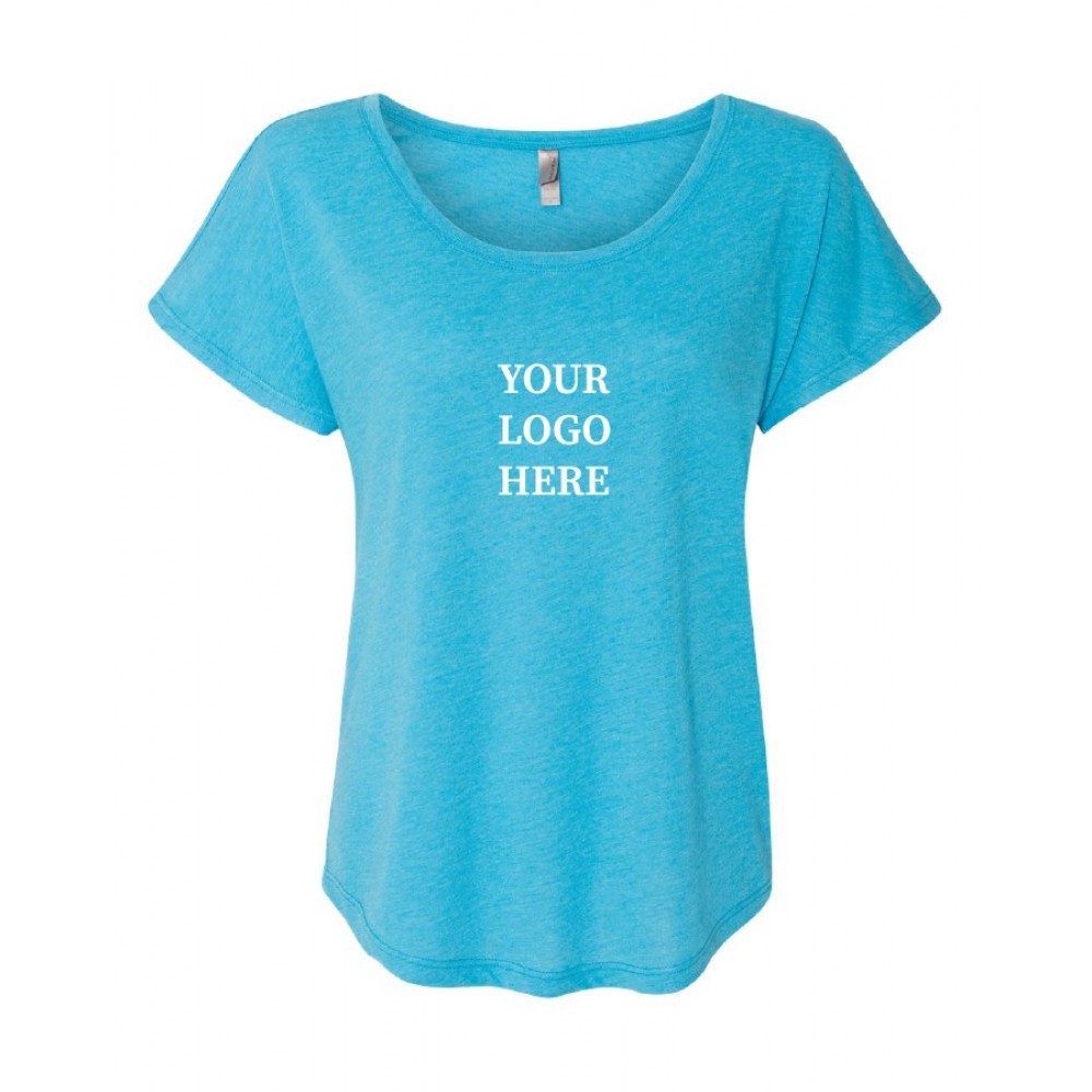 Custom Embroidered Next Level Apparel Women's Triblend Dolman T-Shirt Custom Embroidered Next Level Apparel Women's Triblend Dolman T-Shirt