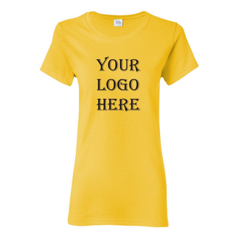 Custom Printed Gildan Heavy Cotton Women's T-Shirt Custom Printed Gildan Heavy Cotton Women's T-Shirt