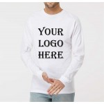 M&O Gold Soft Touch Long Sleeve White T-Shirt Logo Imprinted