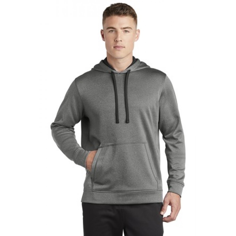 Logo Printed Sport-Tek Men's PosiCharge Sport-Wick Heather Fleece Hooded Pullover Logo Printed Sport-Tek Men's PosiCharge Sport-Wick Heather Fleece Hooded Pullover
