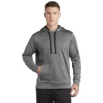 Logo Printed Sport-Tek Men's PosiCharge Sport-Wick Heather Fleece Hooded Pullover