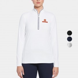 Custom Imprinted Original Penguin Lightweight Veronica Women's Quarter Zipper Pullover with Custom Logo
