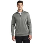 Custom Imprinted Sport-Tek Men's PosiCharge Sport-Wick Heather Fleece 1/4-Zip Pullover