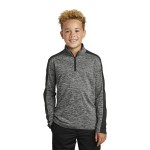 Sport-Tek Youth PosiCharge Electric Heather Colorblock 1/4-Zip Pullover Sweatshirt Custom Embroidered