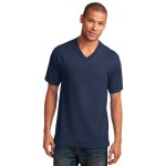 Branded Port & Company 5.4 Oz. 100% Cotton V-Neck T-Shirt