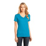 District Women's Perfect Weight V-Neck Tee Logo Printed