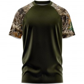 Realtree Men's 100% Recycled Polyester Performance Raglan T-Shirt Custom Imprinted