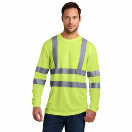 Hi Viz 170gsm Cotton Knitted Class 3 Safety Workwear T-Shirt Logo Printed