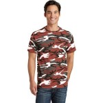 Port & Company Core Cotton Camo Tee Shirt Branded