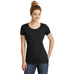 Logo Printed New Era Ladies' Tri-Blend Performance Scoop Tee Shirt