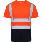 Custom Imprinted High Vis Color Block Reflective Safety T-Shirt