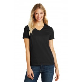 Custom Imprinted District Ladies' Perfect Blend V-Neck Tee Shirt