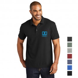 Port Authority C-FREE Cotton Blend Pique Polo Logo Printed