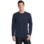 Logo Printed Port & Company Men's Long Sleeve Fan Favorite Tee