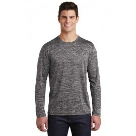 Sport-Tek PosiCharge Long Sleeve Electric Heather Tee Shirt Branded  Sport-Tek PosiCharge Long Sleeve Electric Heather Tee Shirt Branded