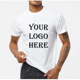 Tultex Unisex Poly-Rich White T-Shirt Custom Imprinted