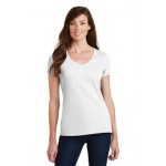 Port & Company Ladies' Fan Favorite V-Neck Tee Logo Printed