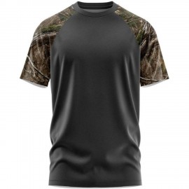 Mossy Oak Men's 100% Recycled Polyester Performance Raglan T-Shirt Custom Imprinted