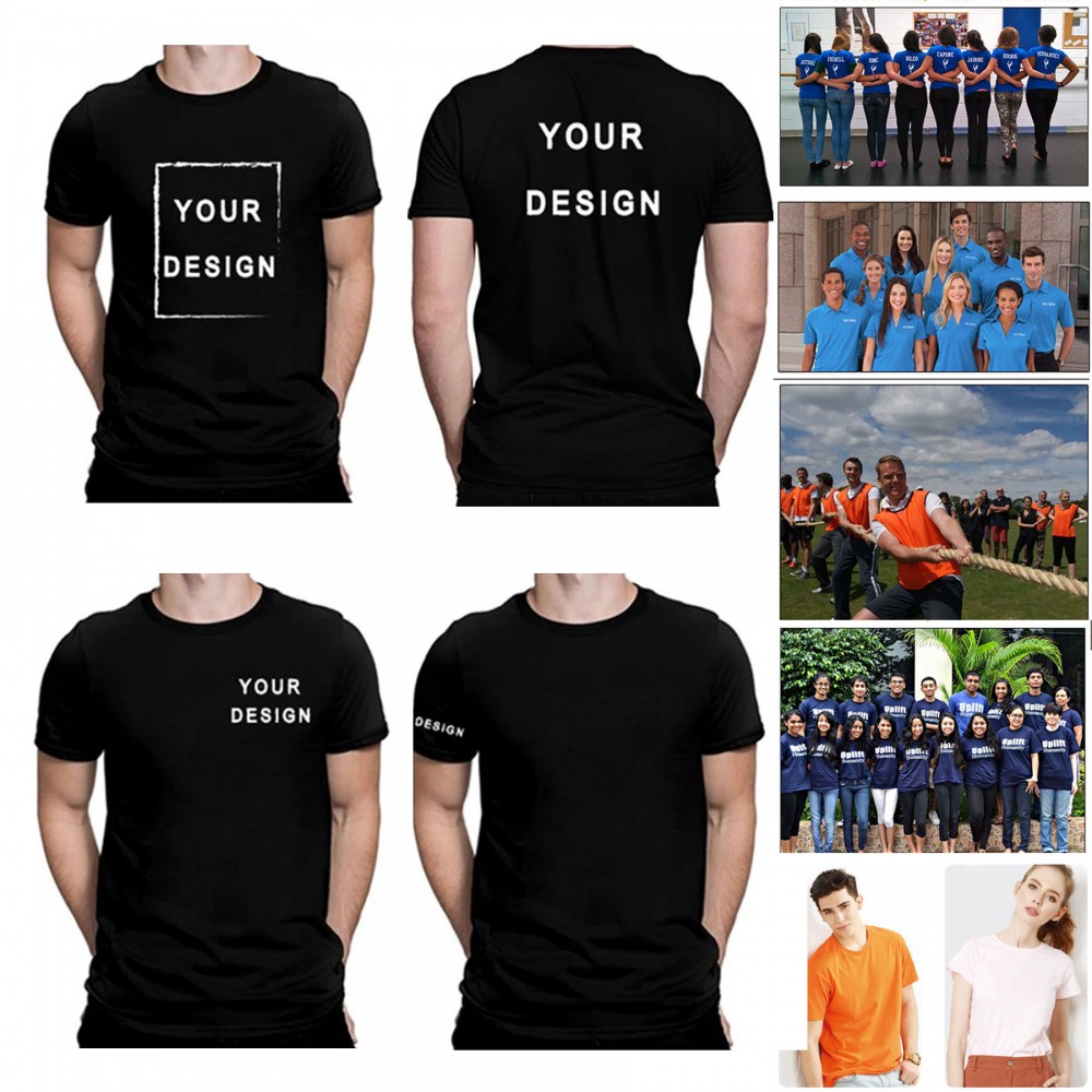 100% Cotton Personalized Logo T-Shirt Branded
